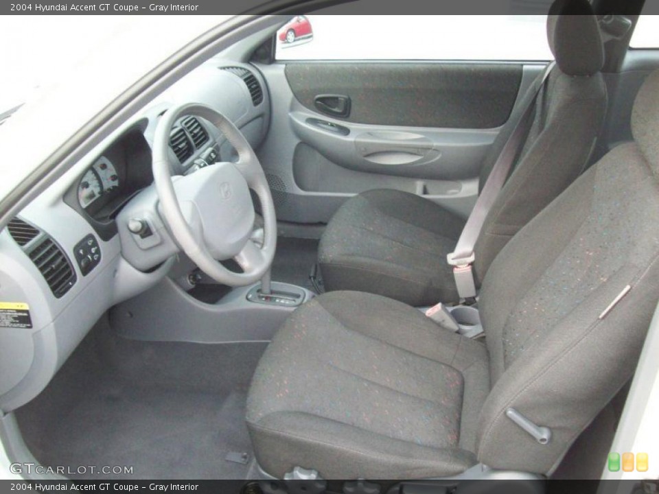 Gray Interior Photo for the 2004 Hyundai Accent GT Coupe #39995196