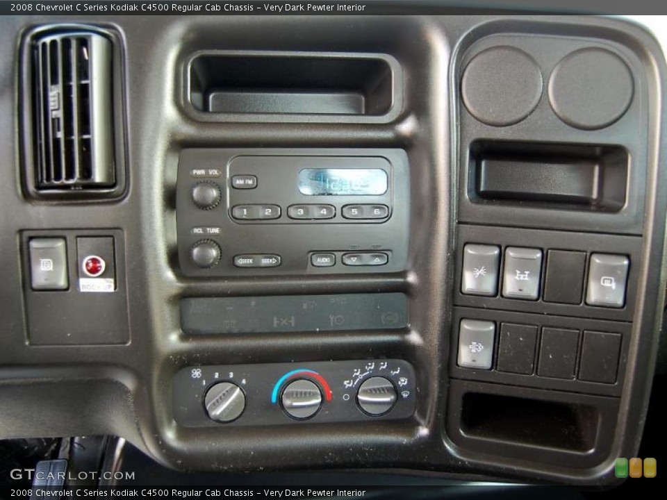 Very Dark Pewter Interior Controls for the 2008 Chevrolet C Series Kodiak C4500 Regular Cab Chassis #39999328