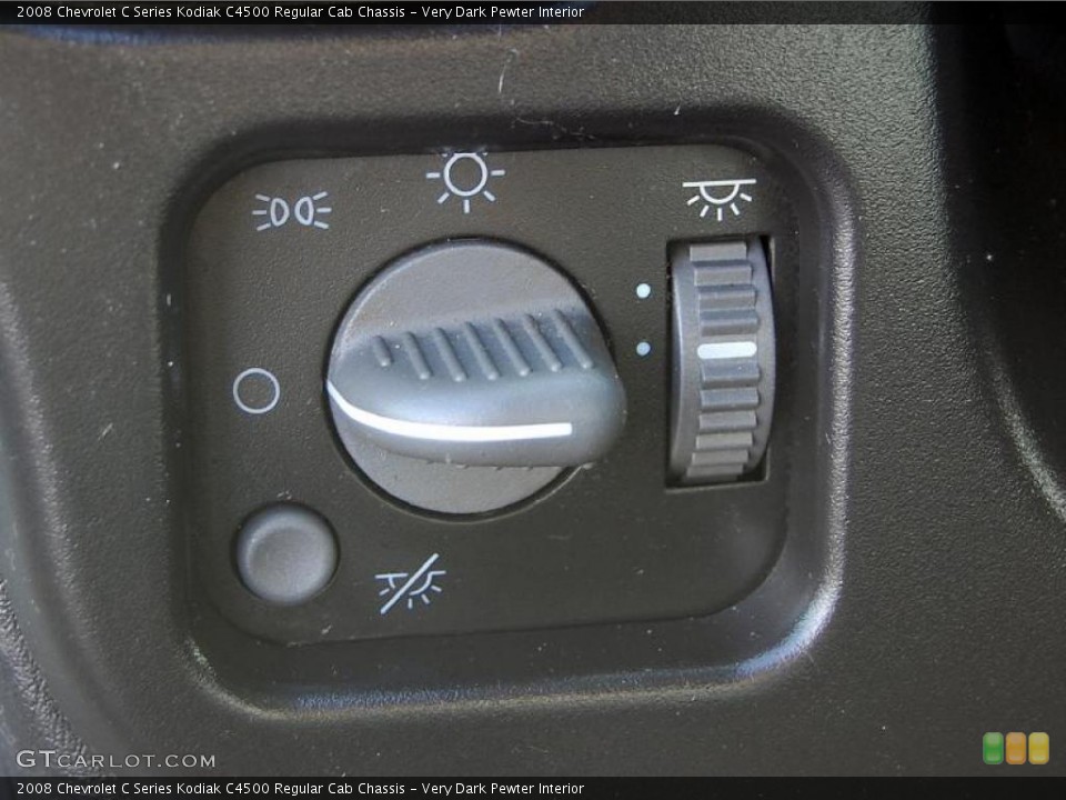 Very Dark Pewter Interior Controls for the 2008 Chevrolet C Series Kodiak C4500 Regular Cab Chassis #39999408