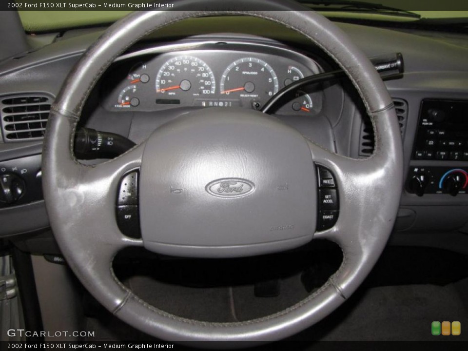 Medium Graphite Interior Steering Wheel for the 2002 Ford F150 XLT SuperCab #40001328