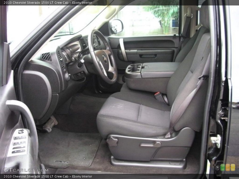 Ebony Interior Photo for the 2010 Chevrolet Silverado 1500 LT Crew Cab #40008378