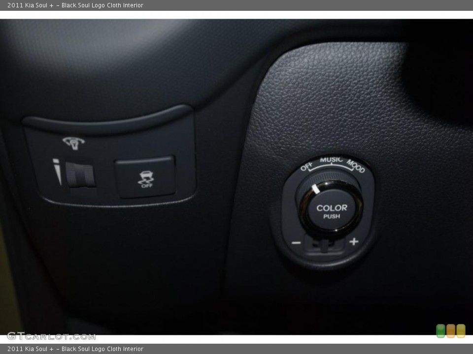 Black Soul Logo Cloth Interior Controls for the 2011 Kia Soul + #40008990