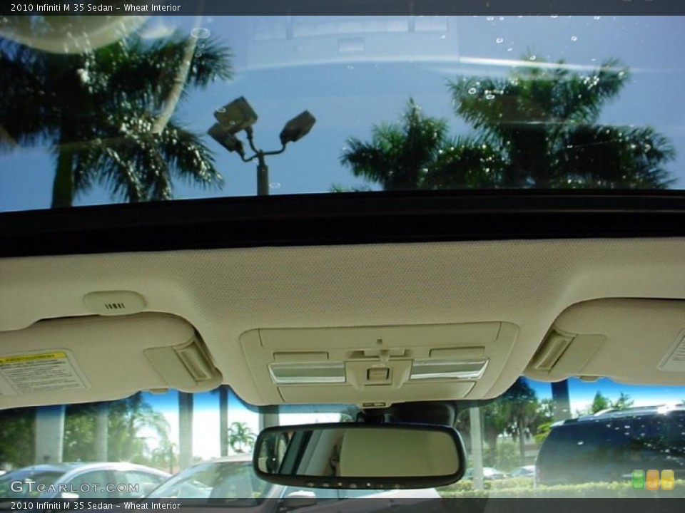 Wheat Interior Sunroof for the 2010 Infiniti M 35 Sedan #40009466