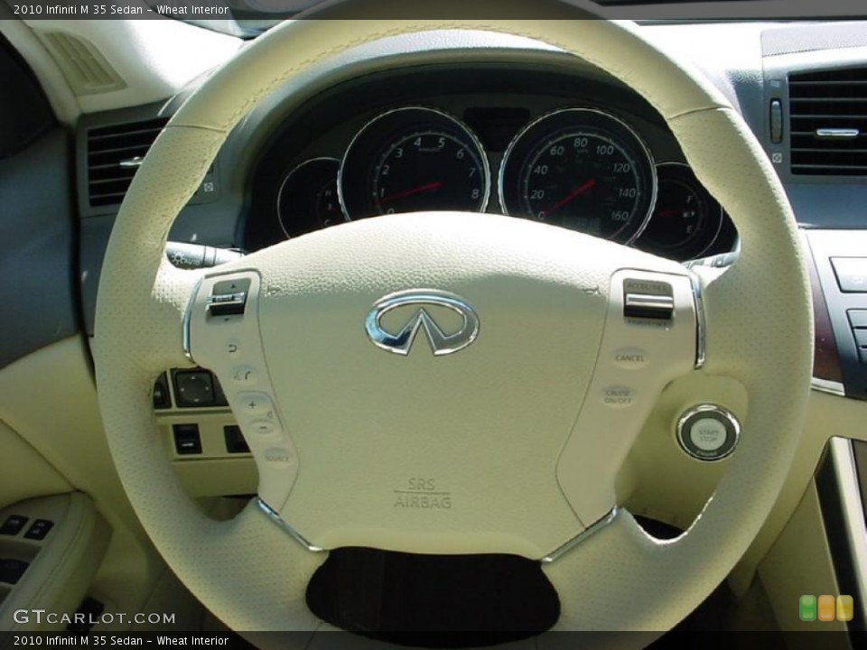 Wheat Interior Steering Wheel for the 2010 Infiniti M 35 Sedan #40009498