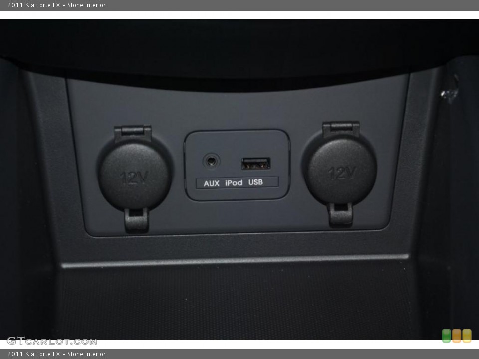 Stone Interior Controls for the 2011 Kia Forte EX #40009774
