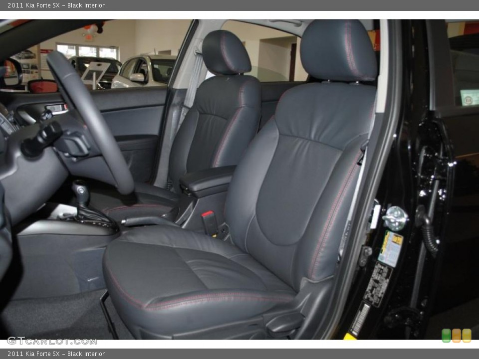 Black Interior Photo for the 2011 Kia Forte SX #40010706