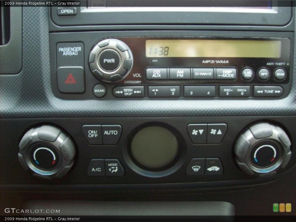 Gray Interior Controls for the 2009 Honda Ridgeline RTL #40010810