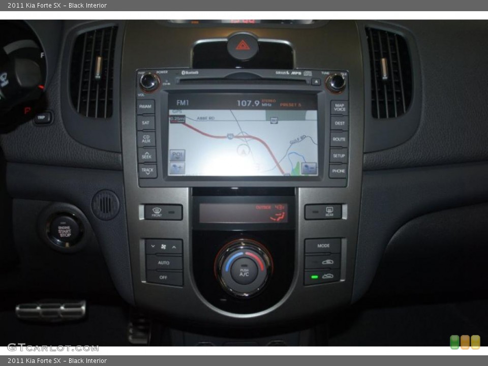 Black Interior Controls for the 2011 Kia Forte SX #40010990