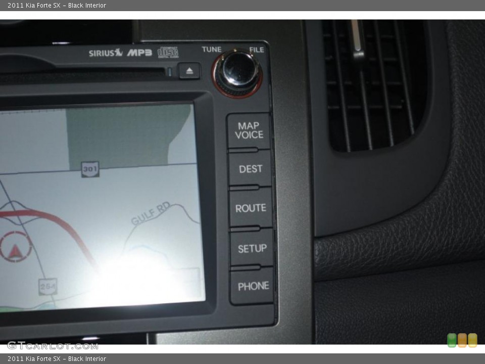 Black Interior Navigation for the 2011 Kia Forte SX #40011050