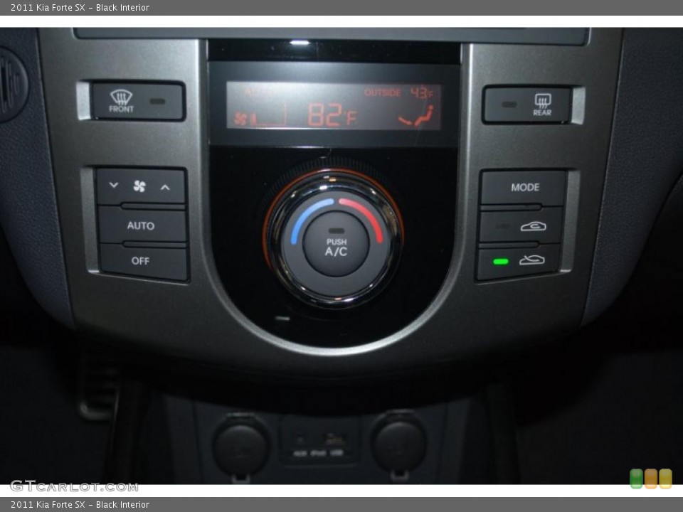 Black Interior Controls for the 2011 Kia Forte SX #40011066