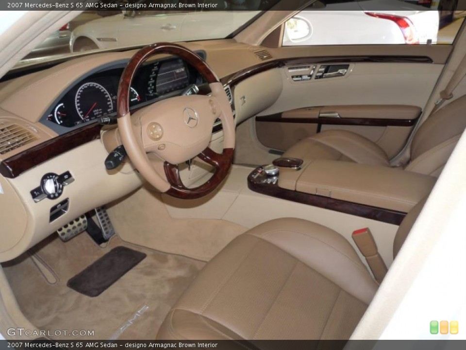 designo Armagnac Brown Interior Prime Interior for the 2007 Mercedes-Benz S 65 AMG Sedan #40013478