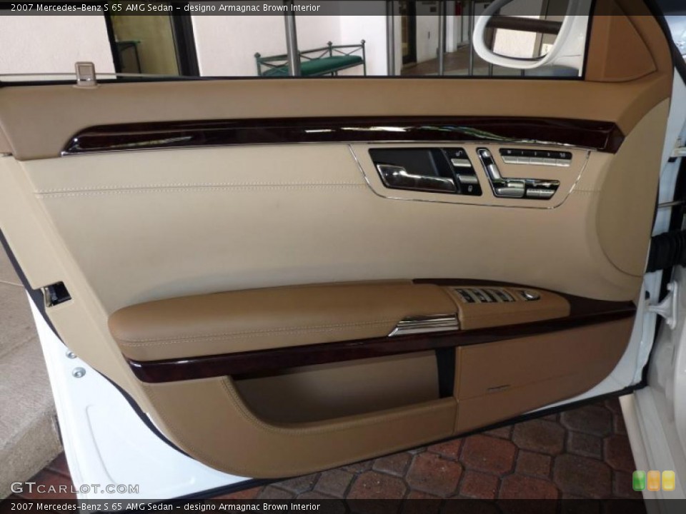 designo Armagnac Brown Interior Door Panel for the 2007 Mercedes-Benz S 65 AMG Sedan #40013494