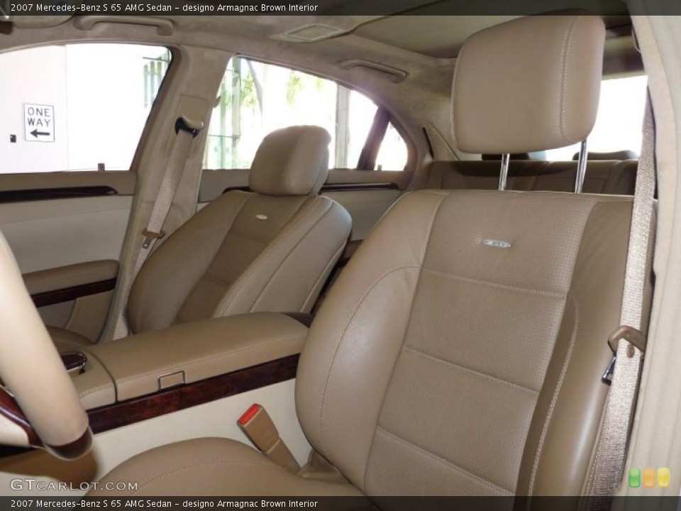 designo Armagnac Brown Interior Photo for the 2007 Mercedes-Benz S 65 AMG Sedan #40013526