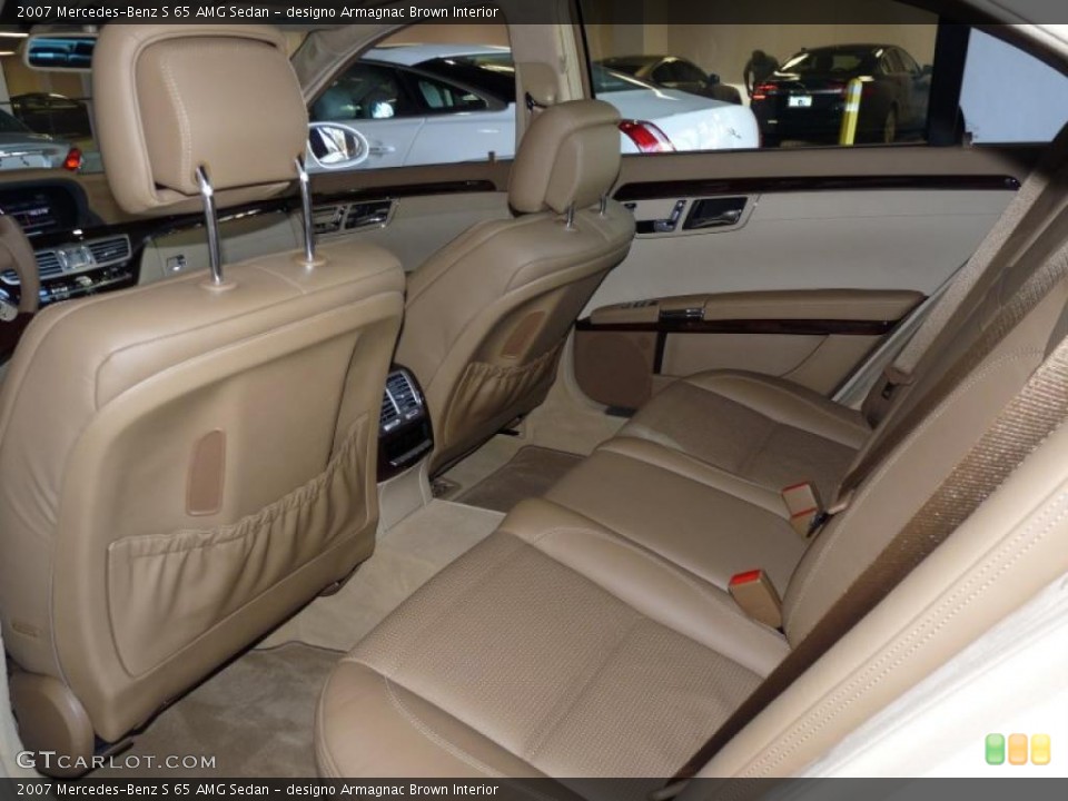 designo Armagnac Brown Interior Photo for the 2007 Mercedes-Benz S 65 AMG Sedan #40013578