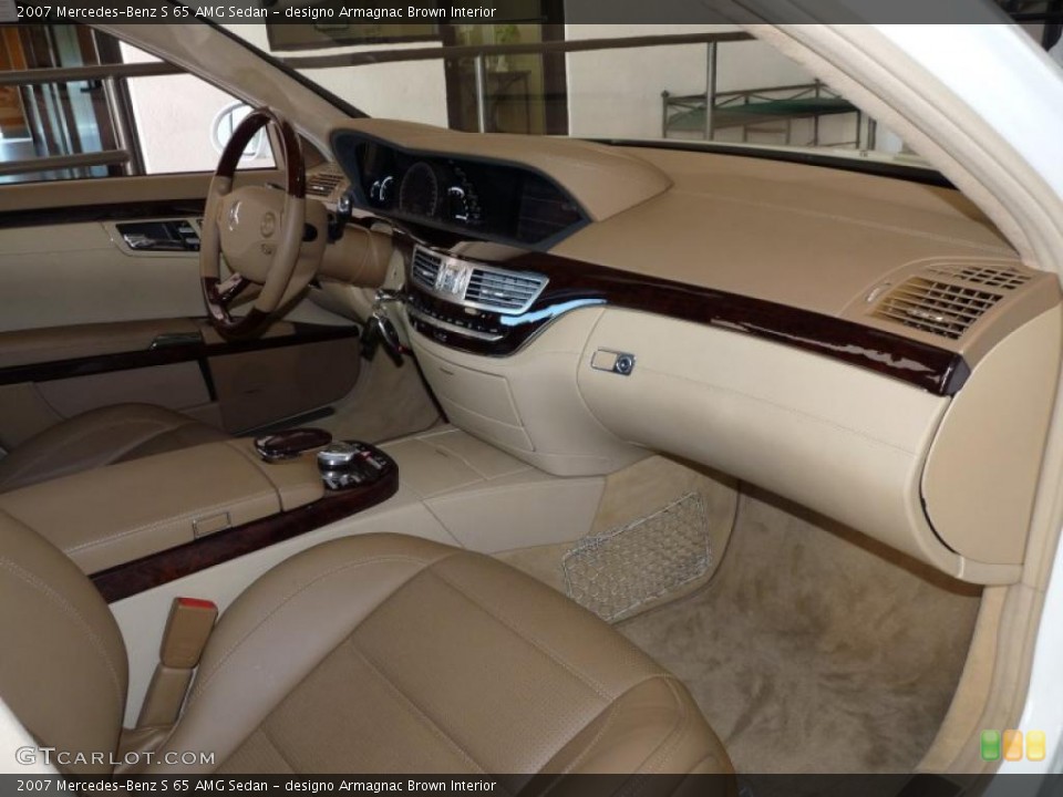 designo Armagnac Brown Interior Dashboard for the 2007 Mercedes-Benz S 65 AMG Sedan #40013662