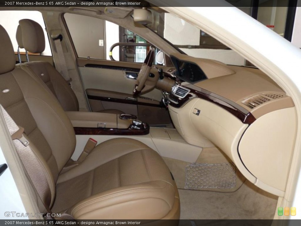 designo Armagnac Brown Interior Photo for the 2007 Mercedes-Benz S 65 AMG Sedan #40013678
