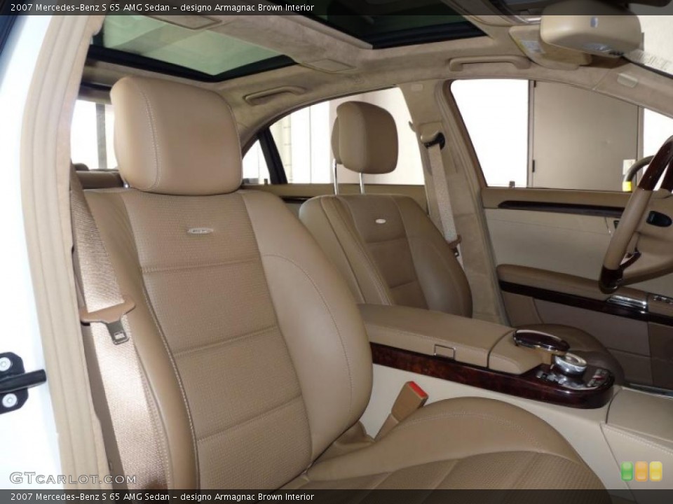 designo Armagnac Brown Interior Photo for the 2007 Mercedes-Benz S 65 AMG Sedan #40013694