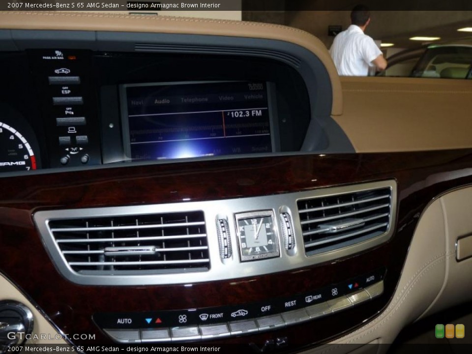 designo Armagnac Brown Interior Controls for the 2007 Mercedes-Benz S 65 AMG Sedan #40013766