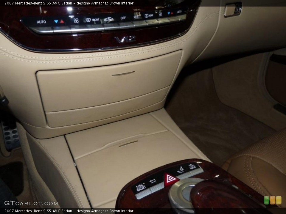 designo Armagnac Brown Interior Controls for the 2007 Mercedes-Benz S 65 AMG Sedan #40013782