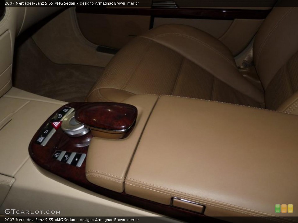 designo Armagnac Brown Interior Controls for the 2007 Mercedes-Benz S 65 AMG Sedan #40013798