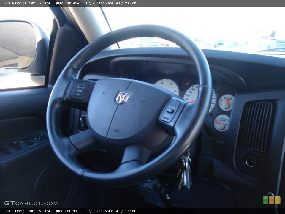 Dark Slate Gray Interior Steering Wheel for the 2004 Dodge Ram 3500 SLT Quad Cab 4x4 Dually #40015086