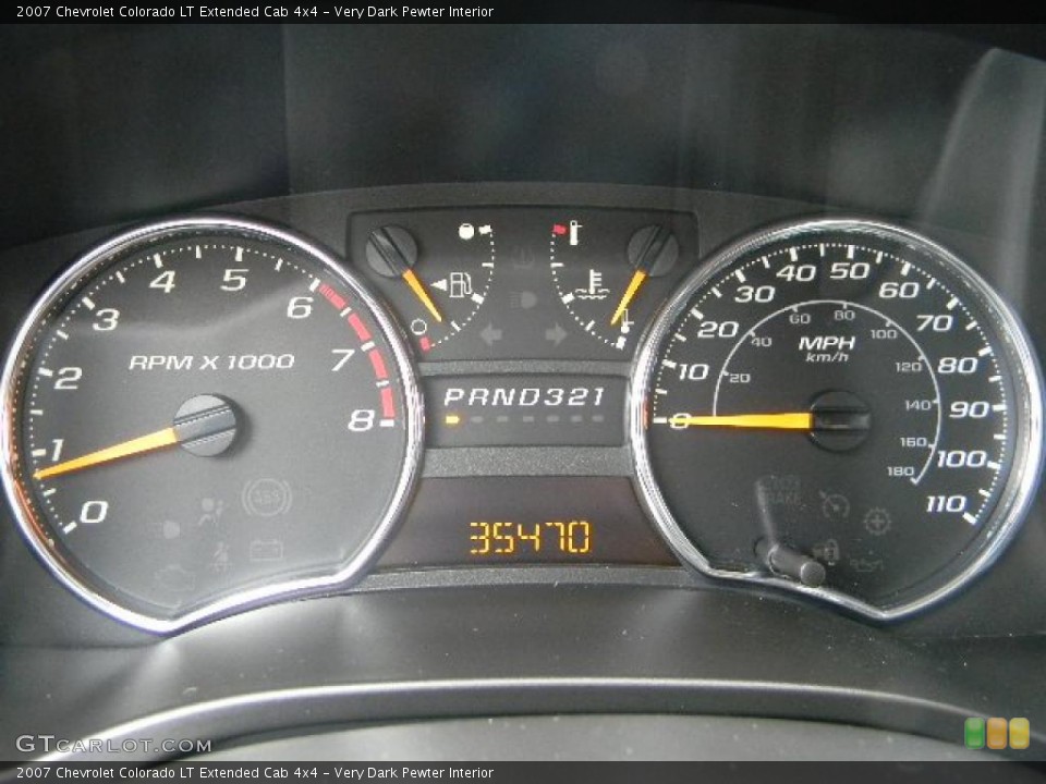 Very Dark Pewter Interior Gauges for the 2007 Chevrolet Colorado LT Extended Cab 4x4 #40015750