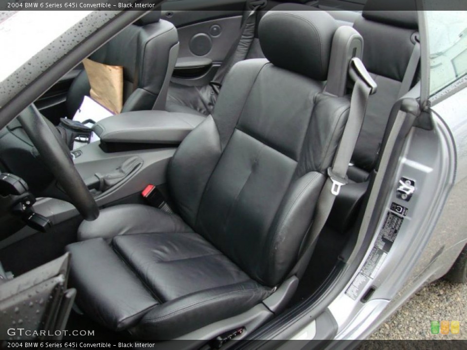 Black Interior Photo for the 2004 BMW 6 Series 645i Convertible #40017214