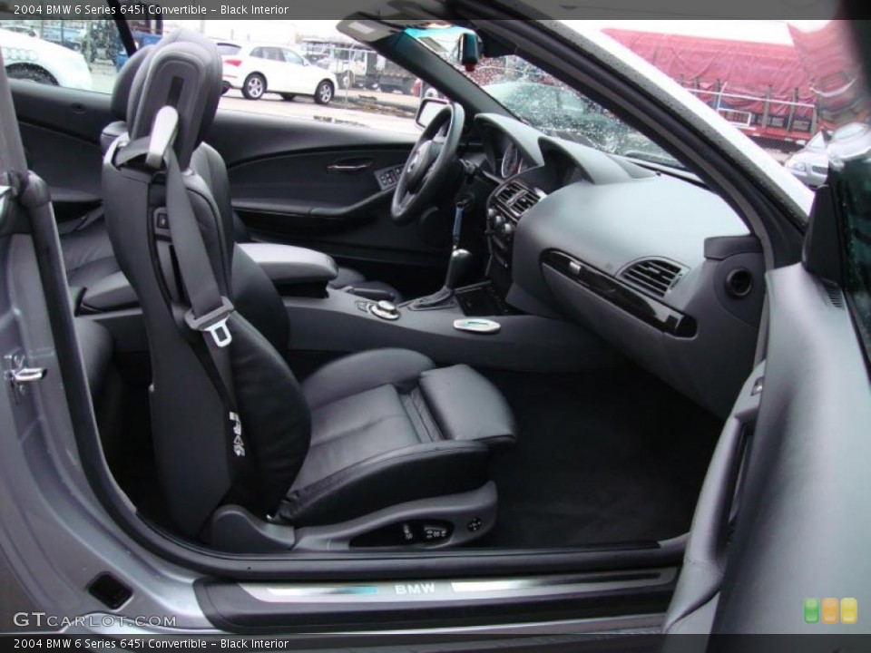Black Interior Photo for the 2004 BMW 6 Series 645i Convertible #40017262