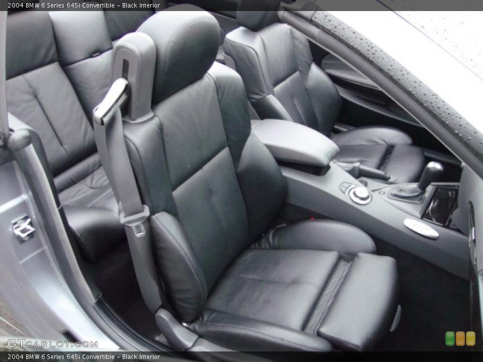 Black Interior Photo for the 2004 BMW 6 Series 645i Convertible #40017278