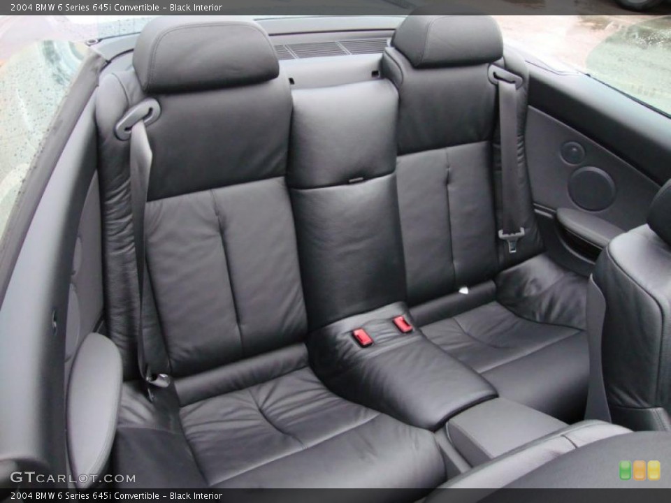 Black Interior Photo for the 2004 BMW 6 Series 645i Convertible #40017334