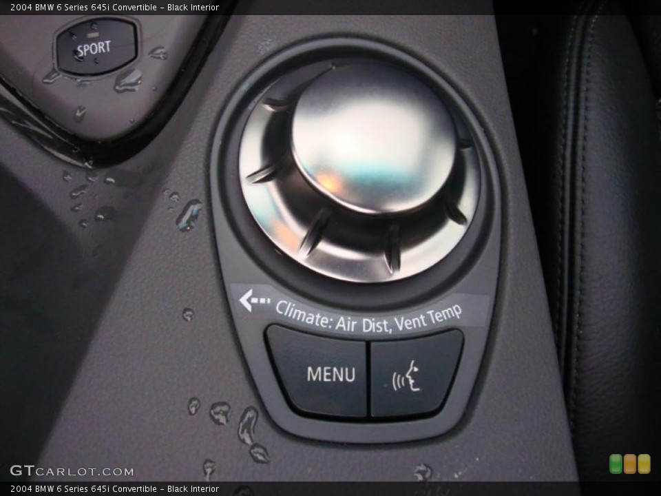 Black Interior Controls for the 2004 BMW 6 Series 645i Convertible #40017626
