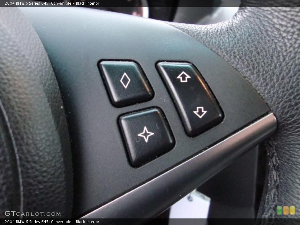 Black Interior Controls for the 2004 BMW 6 Series 645i Convertible #40017690