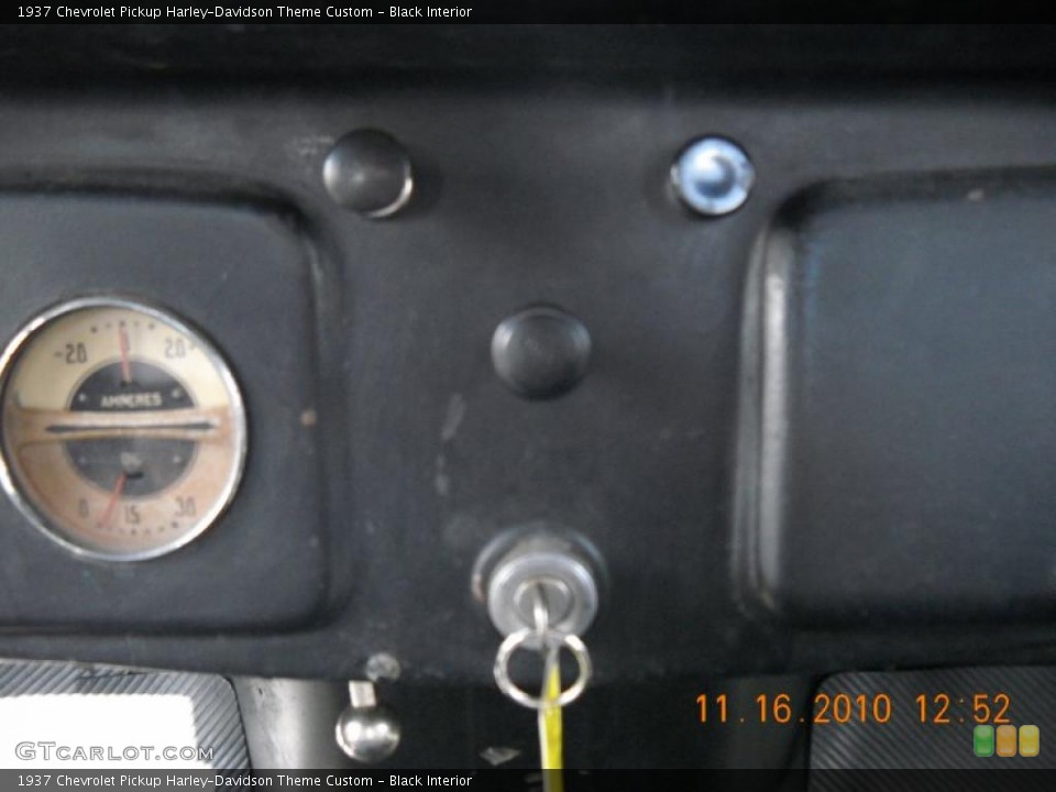 Black Interior Controls for the 1937 Chevrolet Pickup Harley-Davidson Theme Custom #40021146