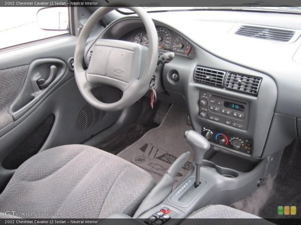 Neutral Interior Dashboard for the 2002 Chevrolet Cavalier LS Sedan #40022302