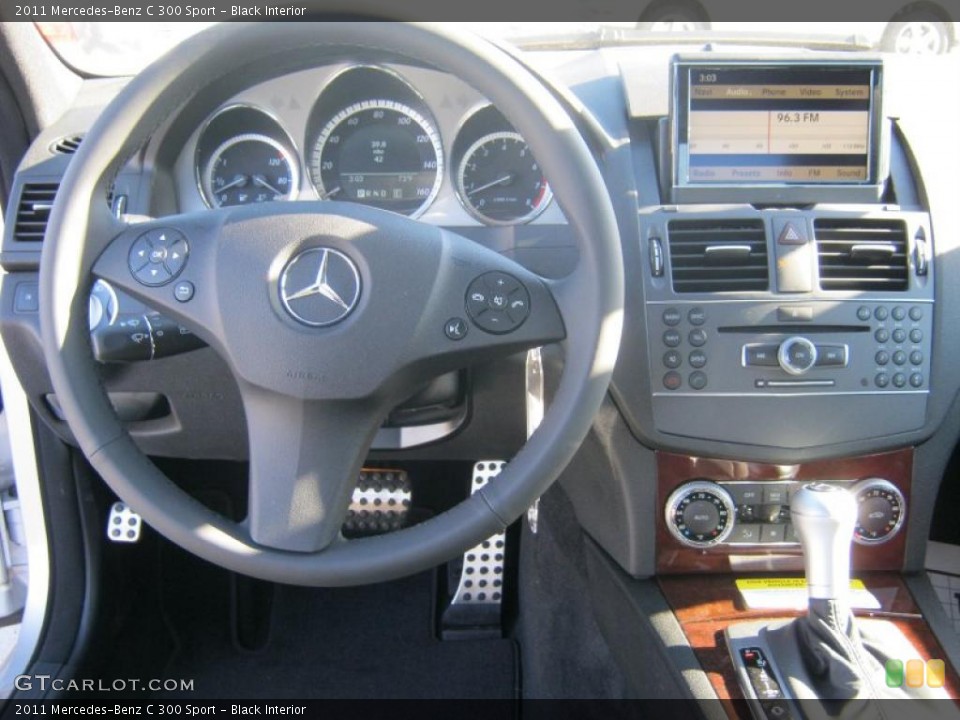 Black Interior Dashboard for the 2011 Mercedes-Benz C 300 Sport #40025846