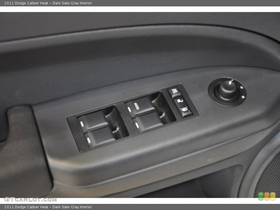 Dark Slate Gray Interior Controls for the 2011 Dodge Caliber Heat #40025926