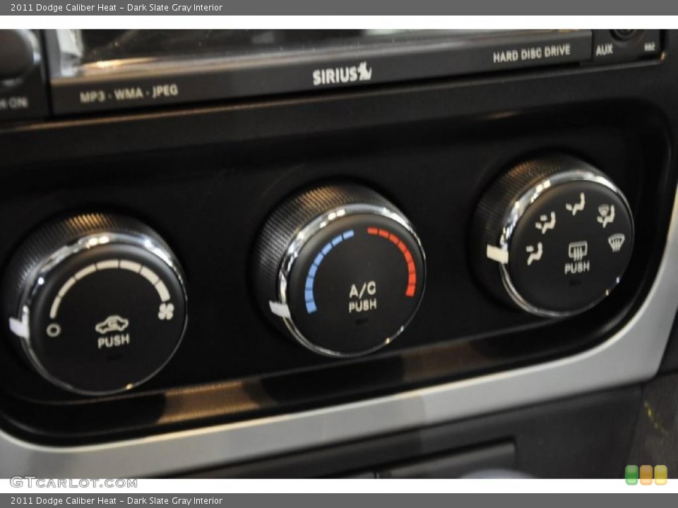 Dark Slate Gray Interior Controls for the 2011 Dodge Caliber Heat #40025970