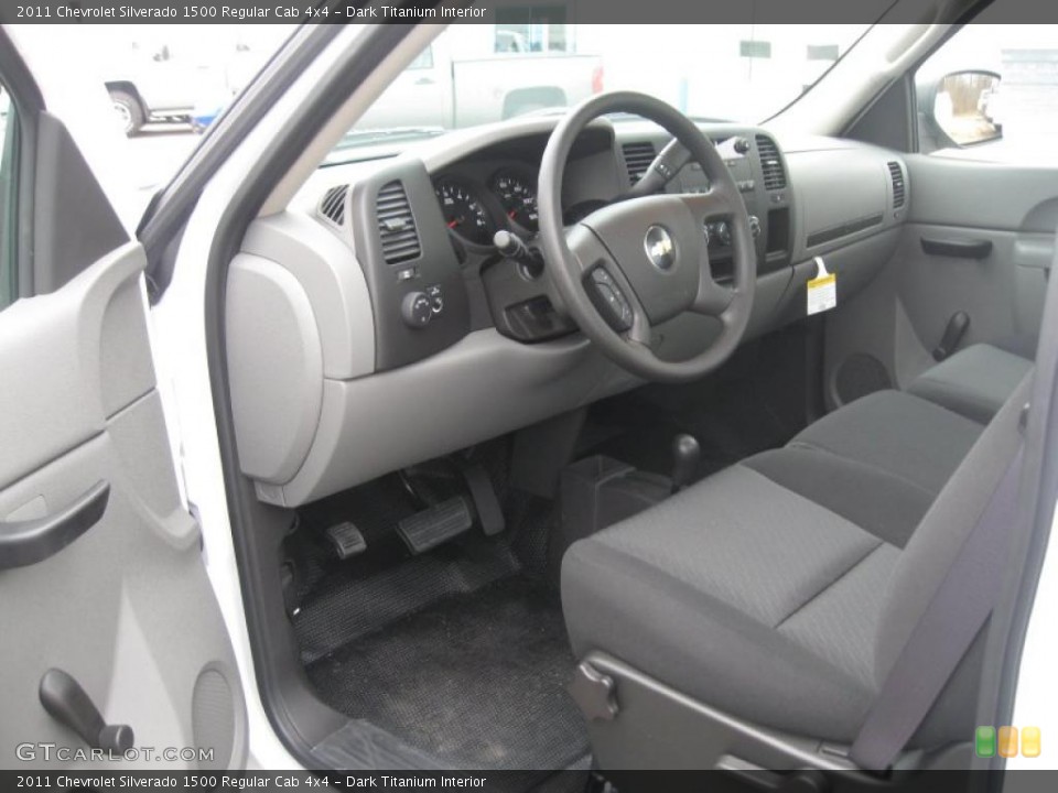 Dark Titanium Interior Prime Interior for the 2011 Chevrolet Silverado 1500 Regular Cab 4x4 #40025994