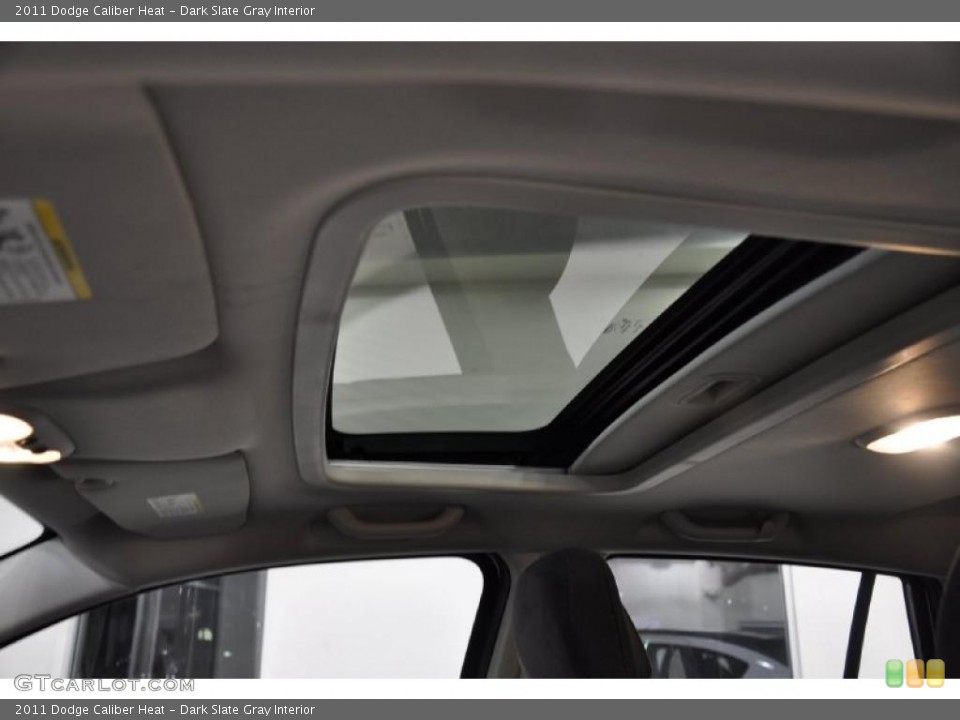 Dark Slate Gray Interior Sunroof for the 2011 Dodge Caliber Heat #40026010