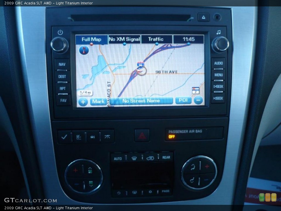 Light Titanium Interior Navigation for the 2009 GMC Acadia SLT AWD #40027698