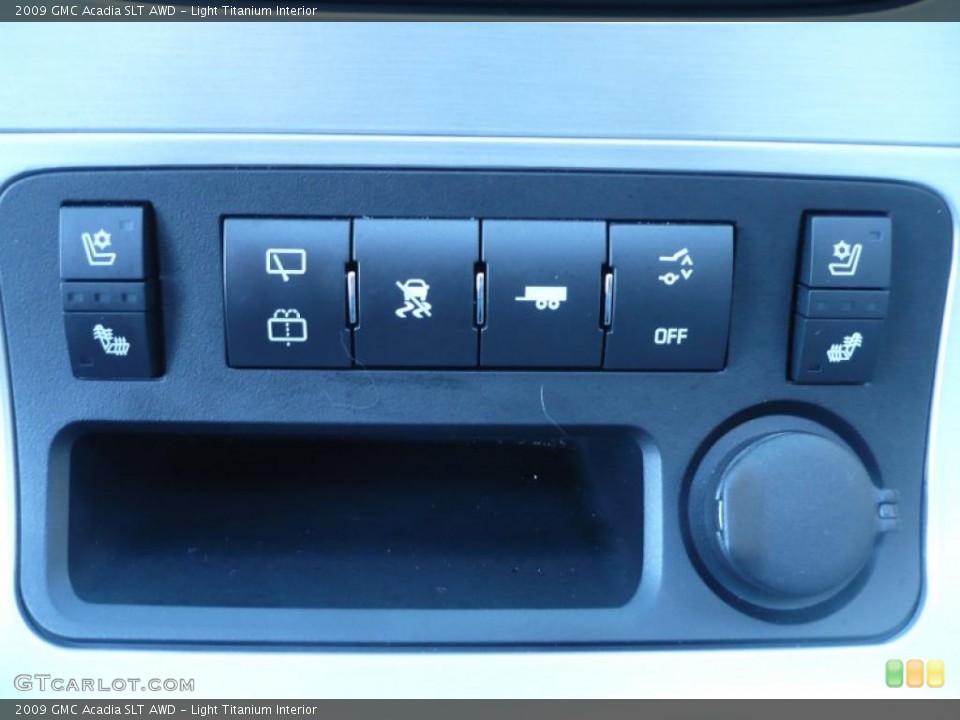 Light Titanium Interior Controls for the 2009 GMC Acadia SLT AWD #40027914