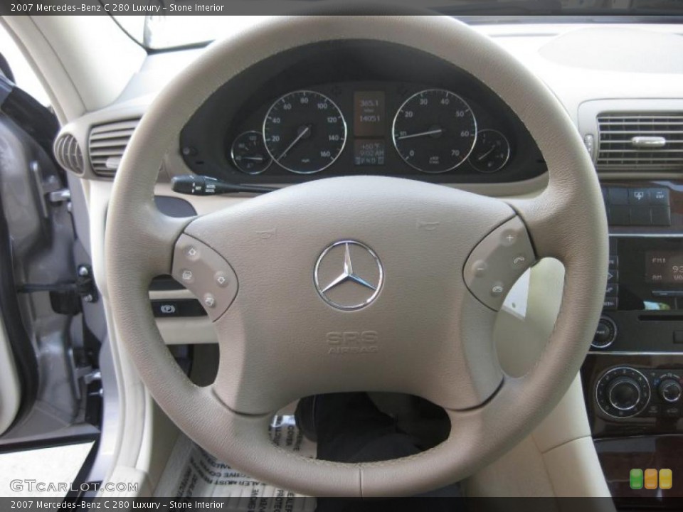 Stone Interior Steering Wheel for the 2007 Mercedes-Benz C 280 Luxury #40028118