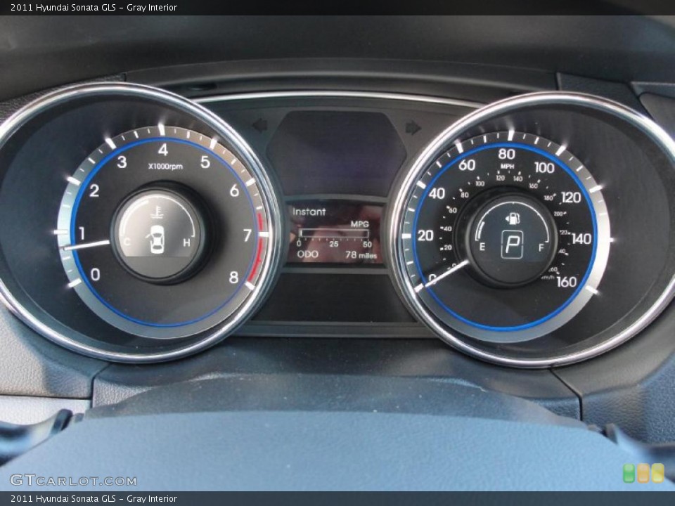 Gray Interior Gauges for the 2011 Hyundai Sonata GLS #40029006