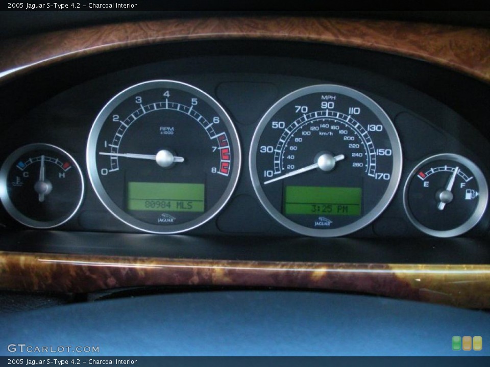 Charcoal Interior Gauges for the 2005 Jaguar S-Type 4.2 #40029962