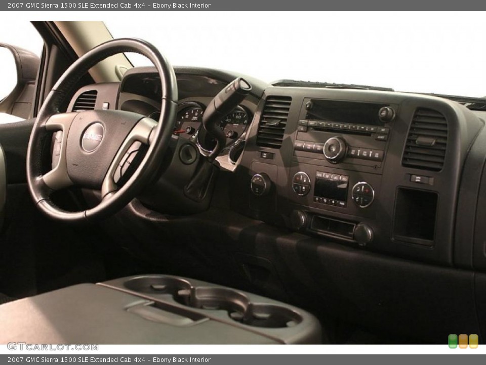 Ebony Black Interior Dashboard for the 2007 GMC Sierra 1500 SLE Extended Cab 4x4 #40032622