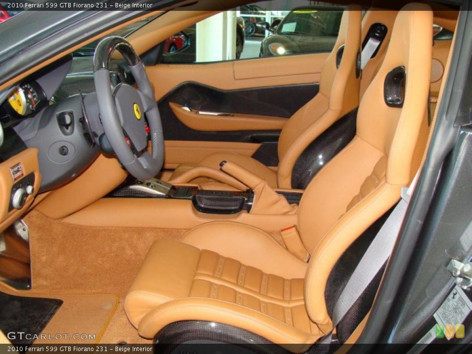 Beige Interior Photo for the 2010 Ferrari 599 GTB Fiorano 231 #40032823