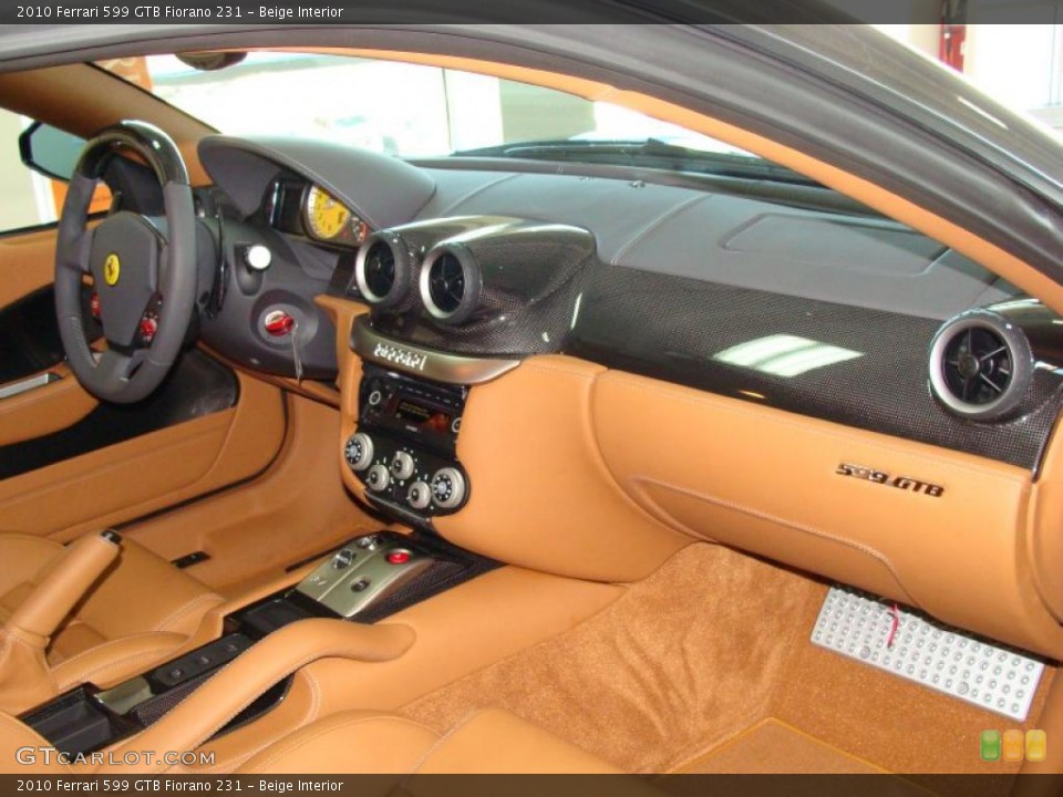 Beige Interior Dashboard for the 2010 Ferrari 599 GTB Fiorano 231 #40032898