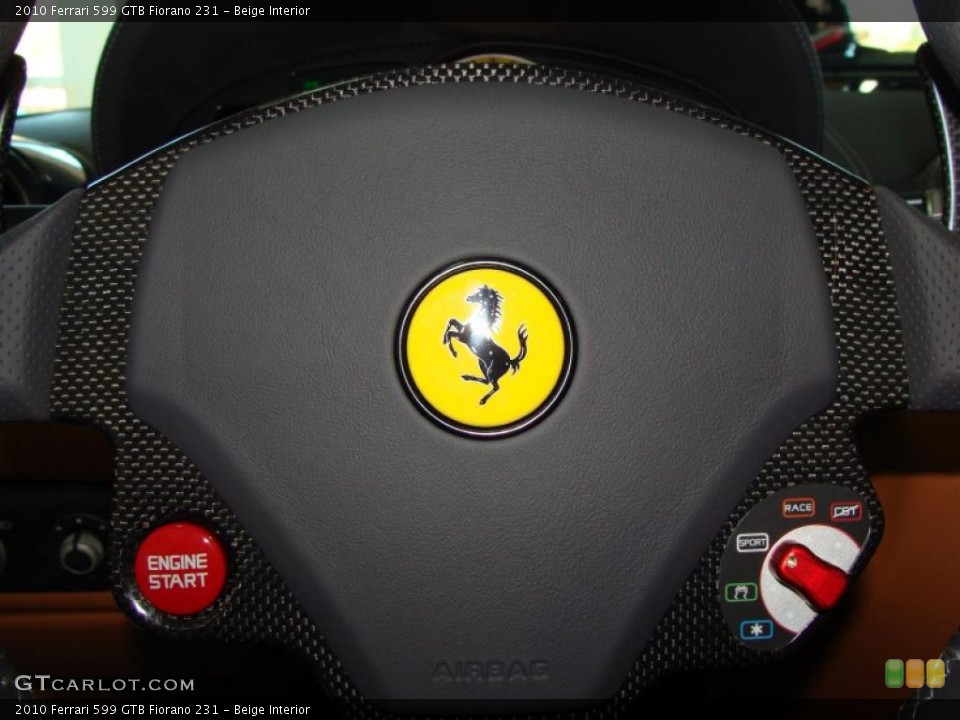 Beige Interior Controls for the 2010 Ferrari 599 GTB Fiorano 231 #40032938