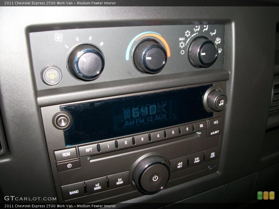 Medium Pewter Interior Controls for the 2011 Chevrolet Express 2500 Work Van #40033522