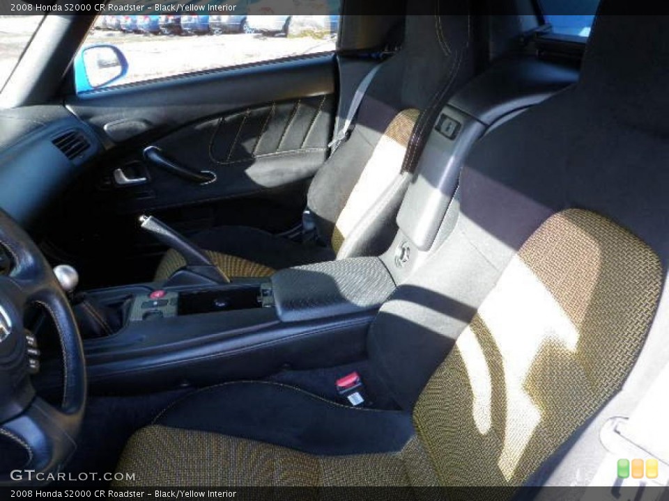 Black/Yellow Interior Photo for the 2008 Honda S2000 CR Roadster #40035582